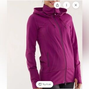 Lululemon Athletica- In Stride Purple Zip-Up Jacket